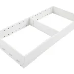 Prémium Ambia-line keret, a legrabox/merivobox fa fiók, acél, nh=450 mm, szélesség=200 mm