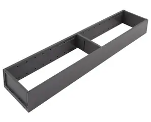 Legkelendőbb Ambia-line keret, a legrabox/merivobox fa fiók, acél, nh=500 mm, szélesség=100 mm