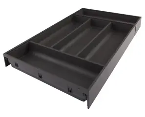 Árcsökkenés Ambia-line evőeszköztartó, a legrabox/merivobox fa fiók, műanyag/acél, 5 evőeszköztartó rekesz, nh=550 mm, szélesség=300 mm