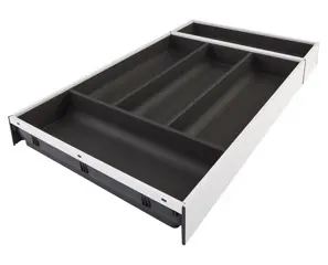 Ambia-line evőeszköztartó, a legrabox/merivobox fa fiók, műanyag/acél, 5 evőeszköztartó rekesz, nh=550 mm, szélesség=300 mm Nézd meg most