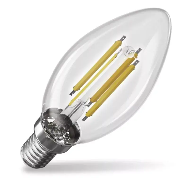 Újdonság LED izzó Filament gyertya A CLASS/ E14 / 3,8 W (60 W) / 806 lm / természetes fehér