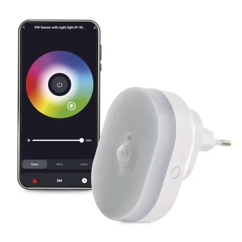 GoSmart PIR érzékelő (mozgásérzékelő) éjjeli fénnyel, WiFi Kedvezményes ár