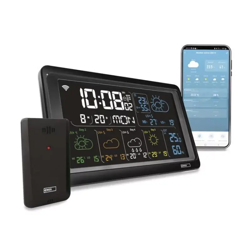 Végkiárusítás GoSmart E8610 vezeték nélküli időjárás állomás wifivel
