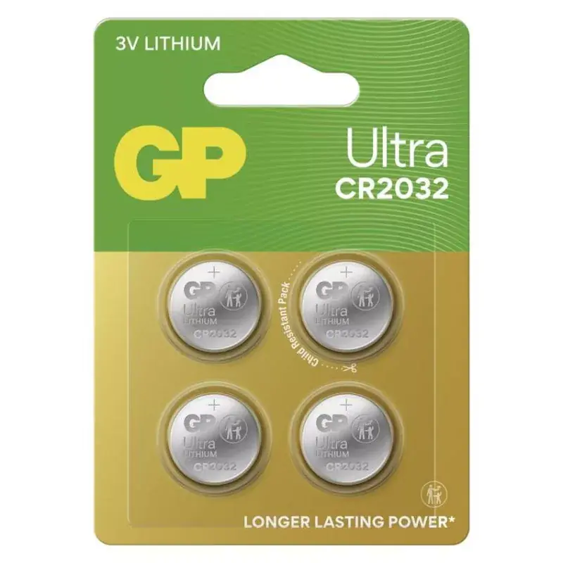 Árengedmény GP Ultra Lítium gombelem CR2032 4db/bliszter