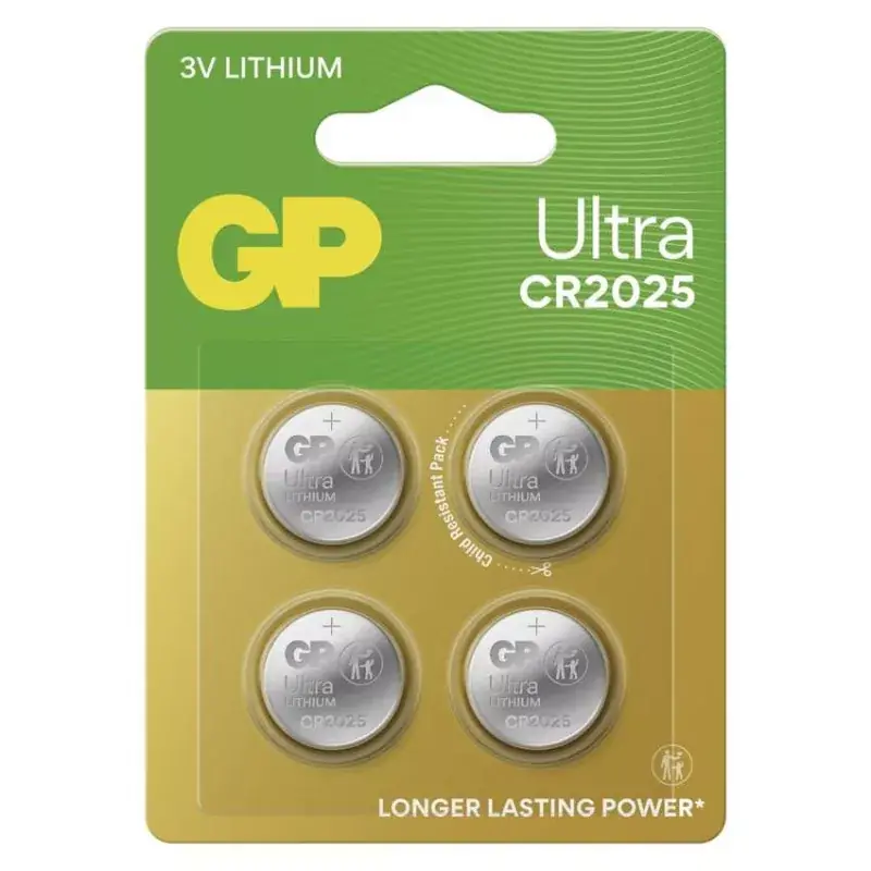 GP Ultra Lítium gombelem CR2025 4db/bliszter Outlet