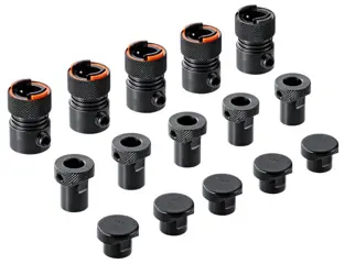 Utolsó esély Gyorsszerelő fúrótokmány-befogó készlet, (5 db,tokmány, befogó, zárókupak) a minidrill / minipress, bal / jobb