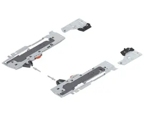 Szett (tip-on blumotion egység + kapcsolóelem + adapter), a tandembox, típus l1, nh=350-600 mm, kihúzó teljes súlya=0-20 kg, jobb+bal Outlet