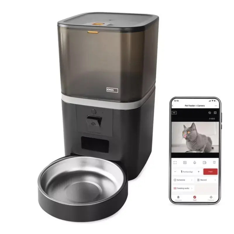 GoSmart állateledel adagoló kamerával Pet Care, 6 l, fekete, Wi-Fi Vedd meg most