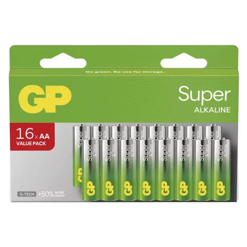 GP Super Alkáli elem AA 16db Legkelendőbb