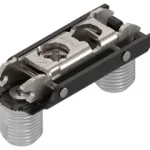 Clip szerelőtalp, egyenes, 0 mm, acél, bepréseléses, má excenter Prémium