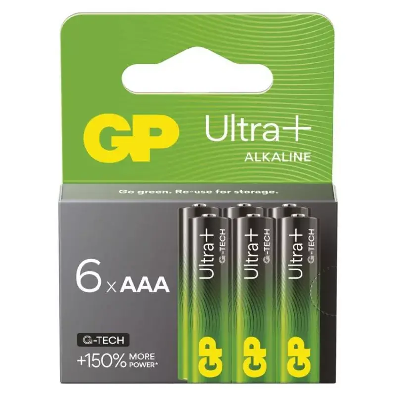 GP Ultra Plus Alkáli elem AAA 6db Gyors szállítás