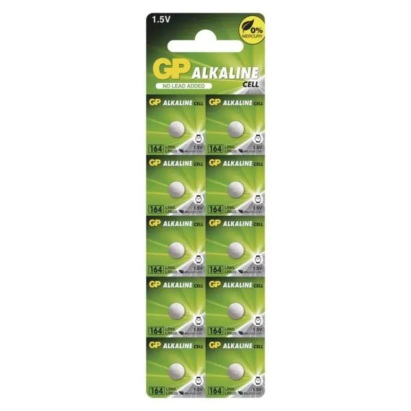 GP Alkáli gombelem LR621 (164F) 10db Azonnal elérhető