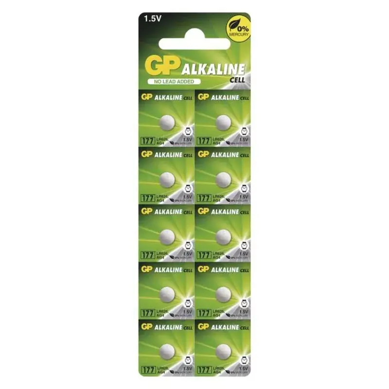 Csak ma GP Alkáli gombelem LR626 (177F) 10db