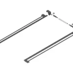 Tandem oldalstabilizátor, nh=650 mm, ksz=1400 mm, részleges kihúzású fiók, lapvastagsághoz 11-16 mm, méretre vágáshoz Akció