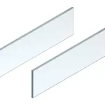 Legrabox fiókoldal magasító elem - oldal, magasság c (138 mm), nh=550 mm, üveg, 2 db készletben, a legrabox free Szezonális akció
