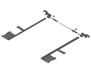 Legrabox oldalstabilizátor, nh=400 mm, ksz=1400 mm, teljes kihúzás, méretre vágáshoz Korlátozott ajánlat