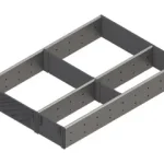 Orga-line fiókosztó-szett (részleges kitöltésű), tandembox fiókhoz, nh=450 mm, ksz=400 mm, szélesség=291 mm Prémium
