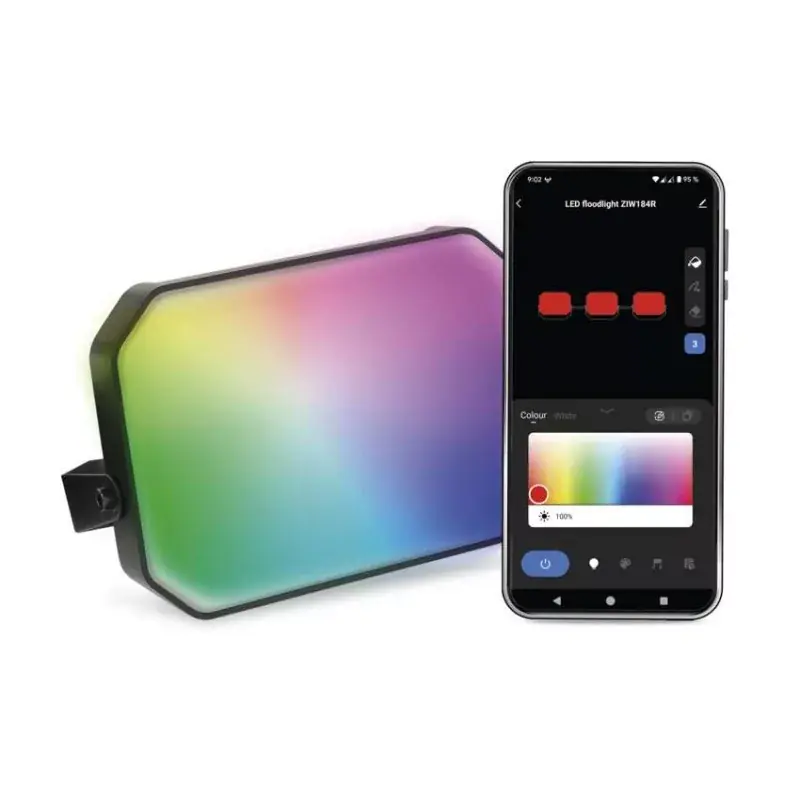 Expressz szállítás GoSmart kültéri LED reflektor, bővítő készlet, 1 darab, 4 W, RGBIC dimmelhető, WiFi
