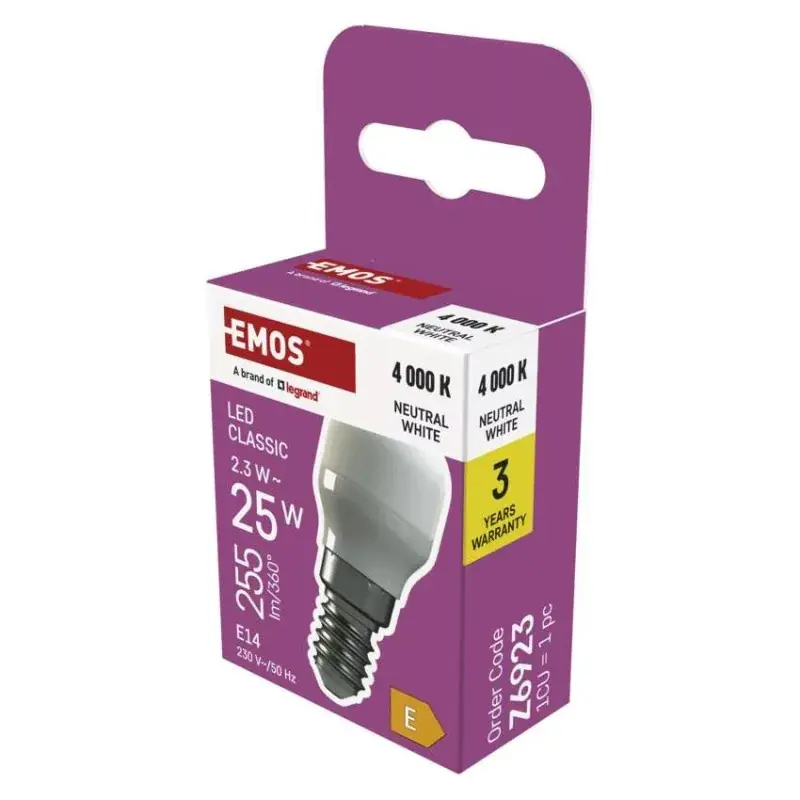 LED hűtőszekrény izzó ST26 / E14 / 2,3 W (25 W) / 255 lm / természetes fehér Gyors szállítás