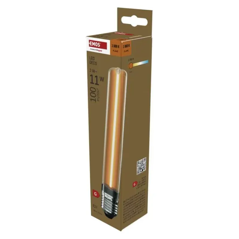 LED izzó DECO T30 / E27 / 2 W (11 W) / 100 lm / flame Kiárusítás