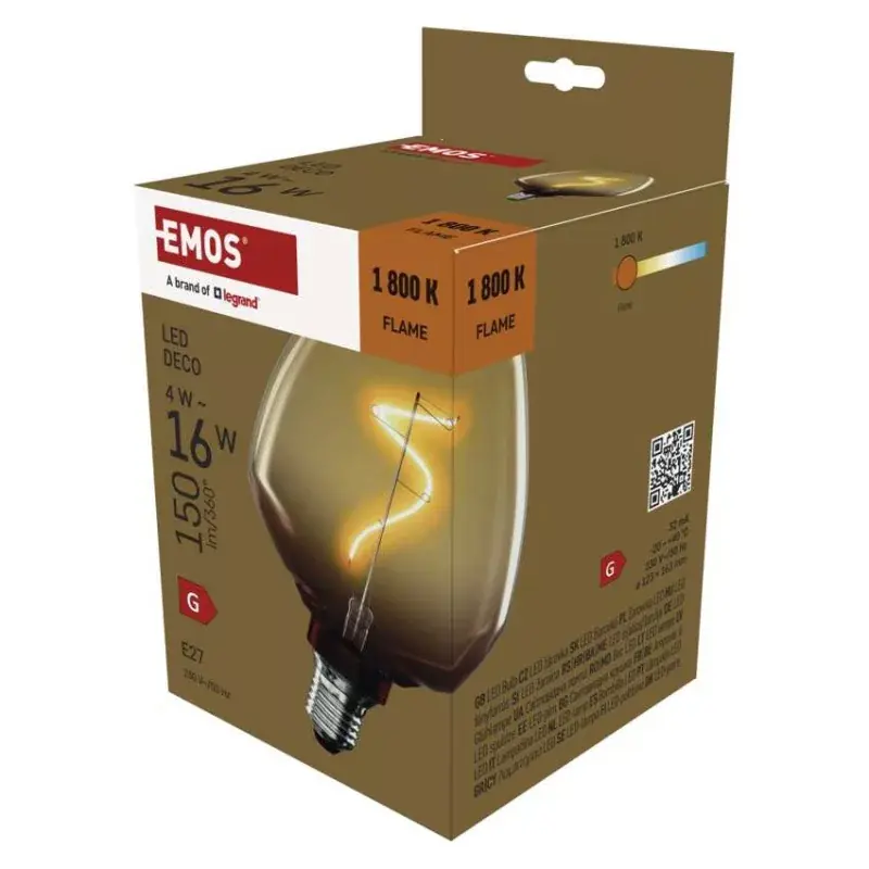 LED izzó DECO S123/ E27 / 4 W (16 W) / 150 lm / flame Utolsó esély