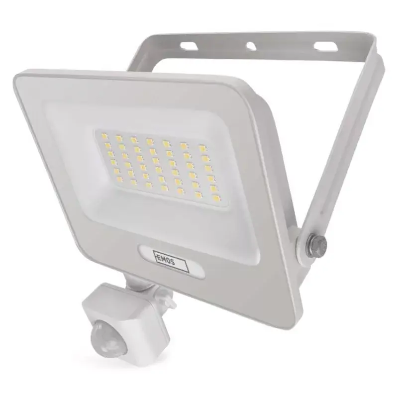 LED reflektor GLARO PIR 30 W, fehér, IP54, 3000 lm, természetes fehér Különleges ajánlat