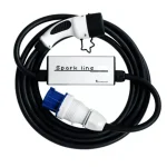 Bestseller SPARK LINE 32 elektromos autó állítható otthoni töltő - (1x32A) 7,4kW - 5m Type2 kábellel