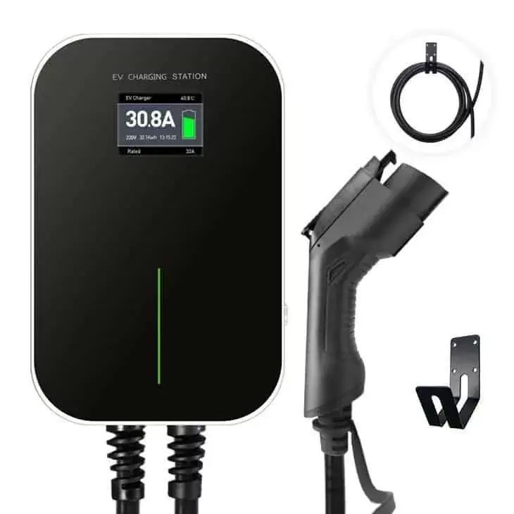 Akciós ár Besen WALLBOX BASIC fali töltő fix 6m kábellel, Type1, 7,4 kW
