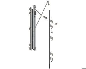 Kettős ajtó, kivetőpánt tartó (készlet), hossza 2100 mm, ezzel tip-on, bal Rendeld meg most