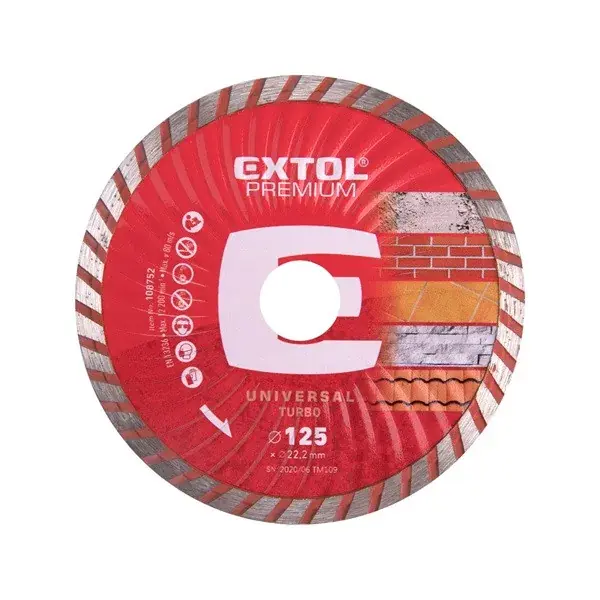 Biztonságos vásárlás gyémántvágó TURBO gránit/kerámia; 115×22,2mm, max.13.300 ford/perc