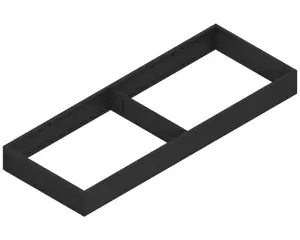 Ambia-line keret, a legrabox/merivobox fa fiók, acél, nh=550 mm, szélesség=200 mm Újdonság