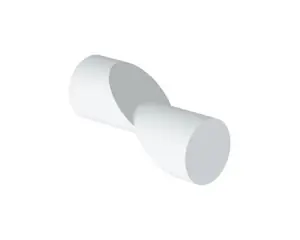 Outlet Art 350 matt fehér gombfogantyú 18 mm