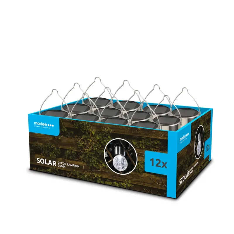 Modee Lighting LED Szolár Napelemes Dekor Lampion DS004 (12db/display) Nézd meg most