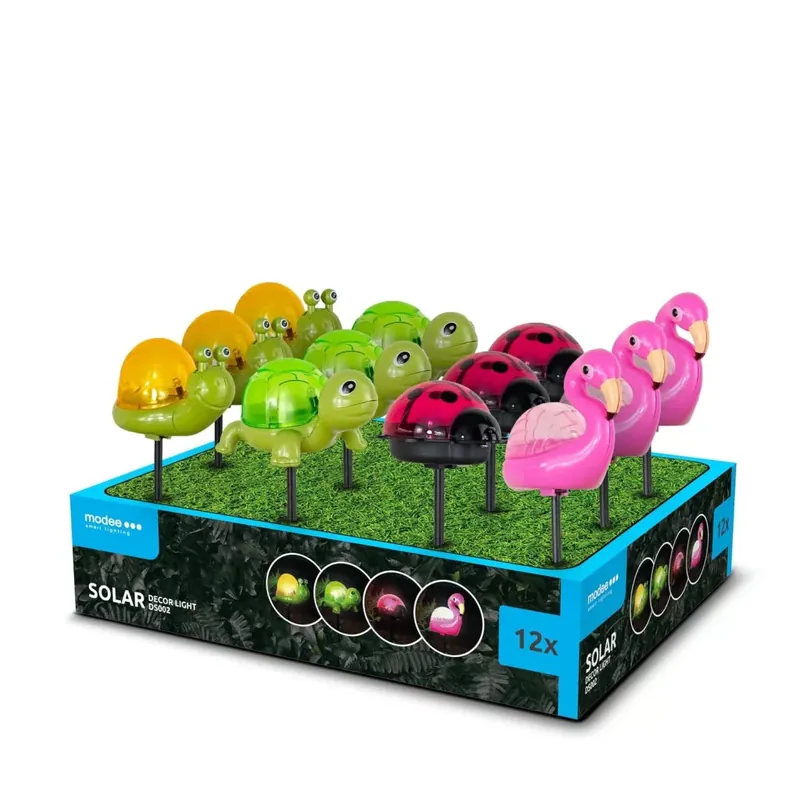 Modee Lighting LED Szolár Napelemes Leszúrható Lámpa DS002 (12db/display) Gyors kiszállítás