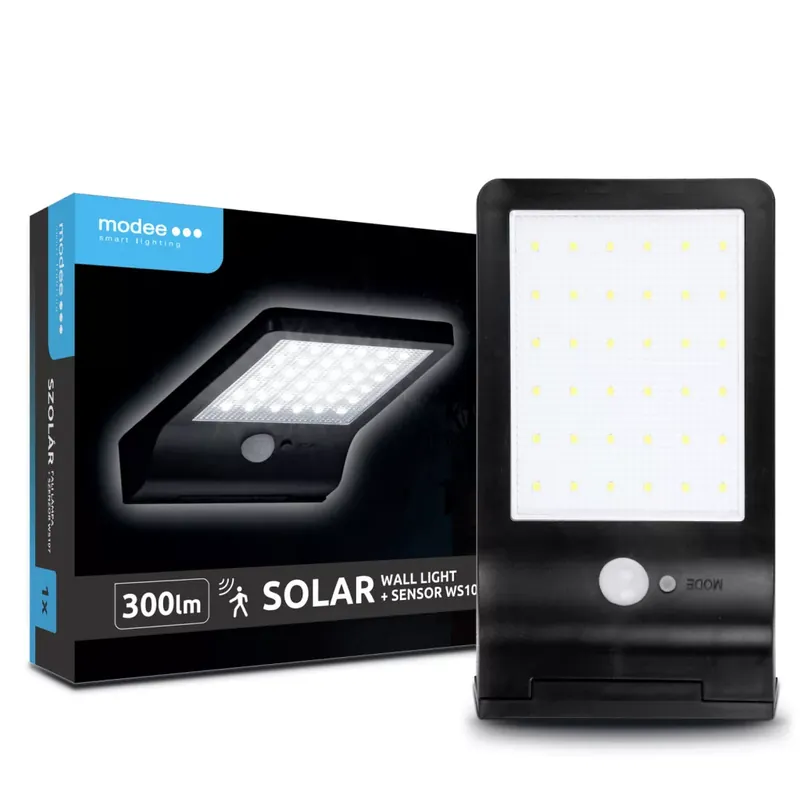 Modee Lighting LED Szolár Napelemes Reflektor WS107 + sensor (300 lumen) Korlátozott ajánlat