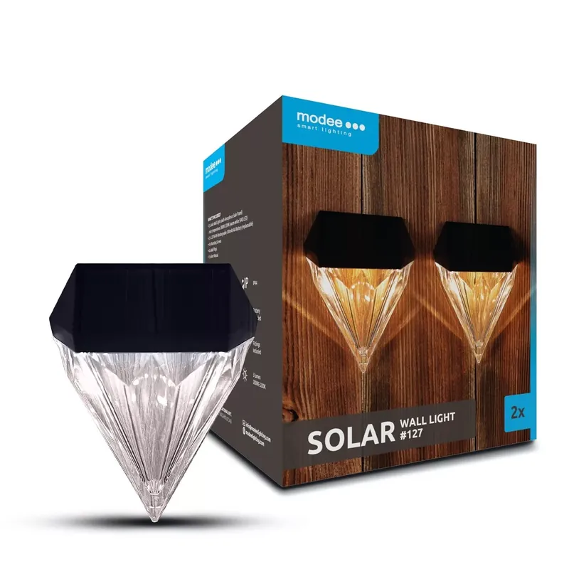 Kiárusítás Modee Lighting LED Szolár Napelemes Fali Lámpa WS127 (2db/doboz)