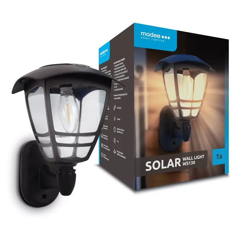 Szuper akció Modee Lighting LED Szolár Napelemes Fali Lámpa WS130