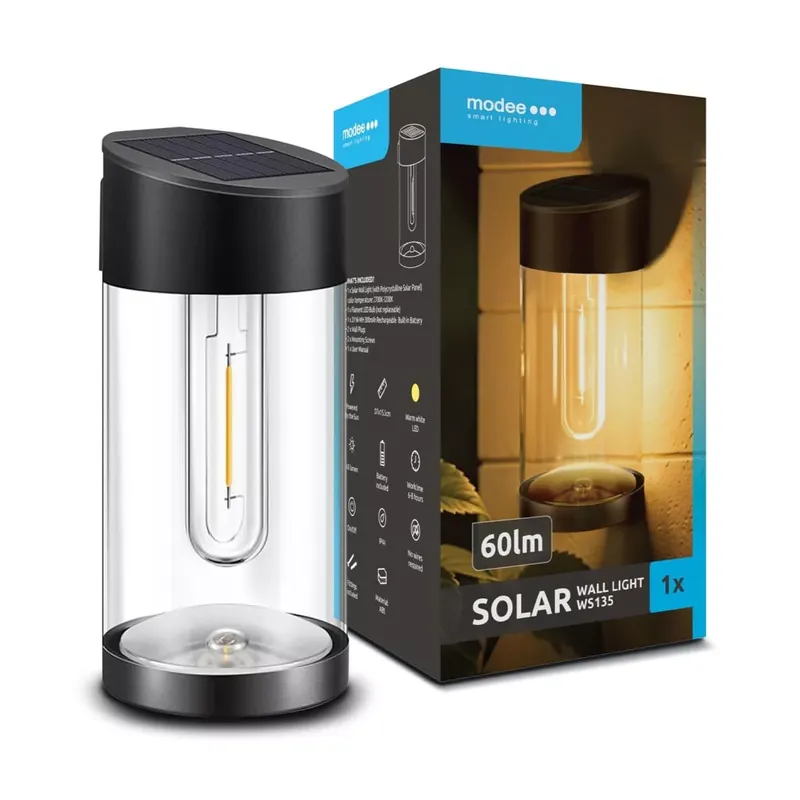 Legkelendőbb Modee Lighting LED Szolár Napelemes Fali Lámpa WS135 (60 lumen)