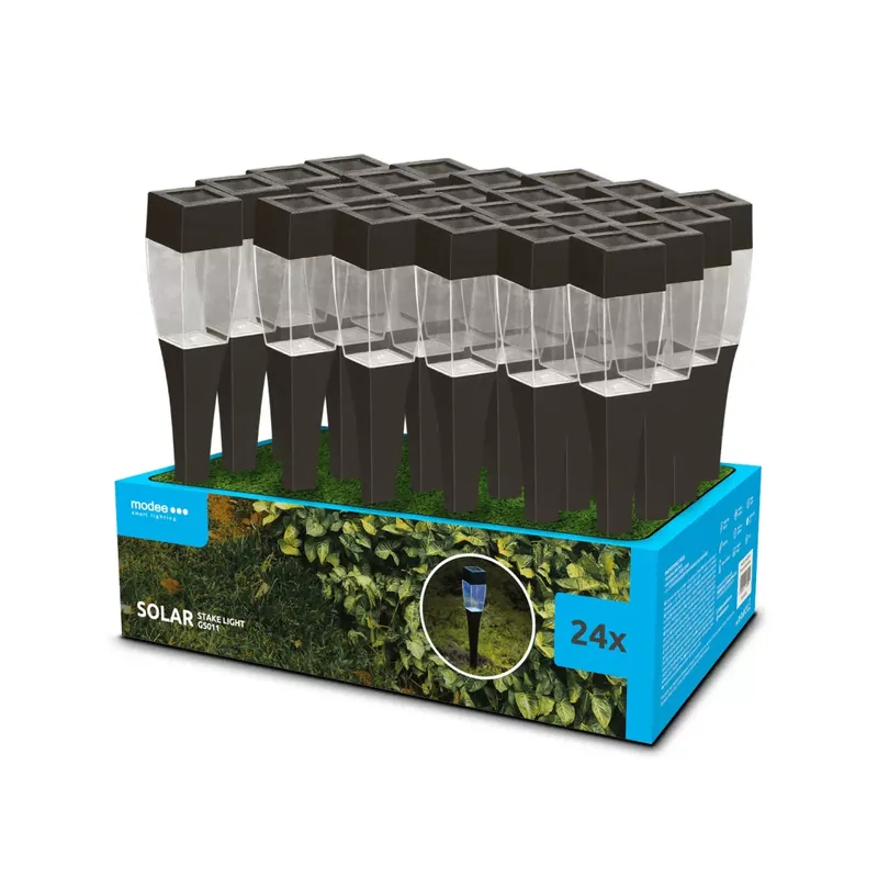 Kiárusítás Modee Lighting LED Szolár Napelemes Leszúrható Lámpa GS011 (38cm) (24db/display)