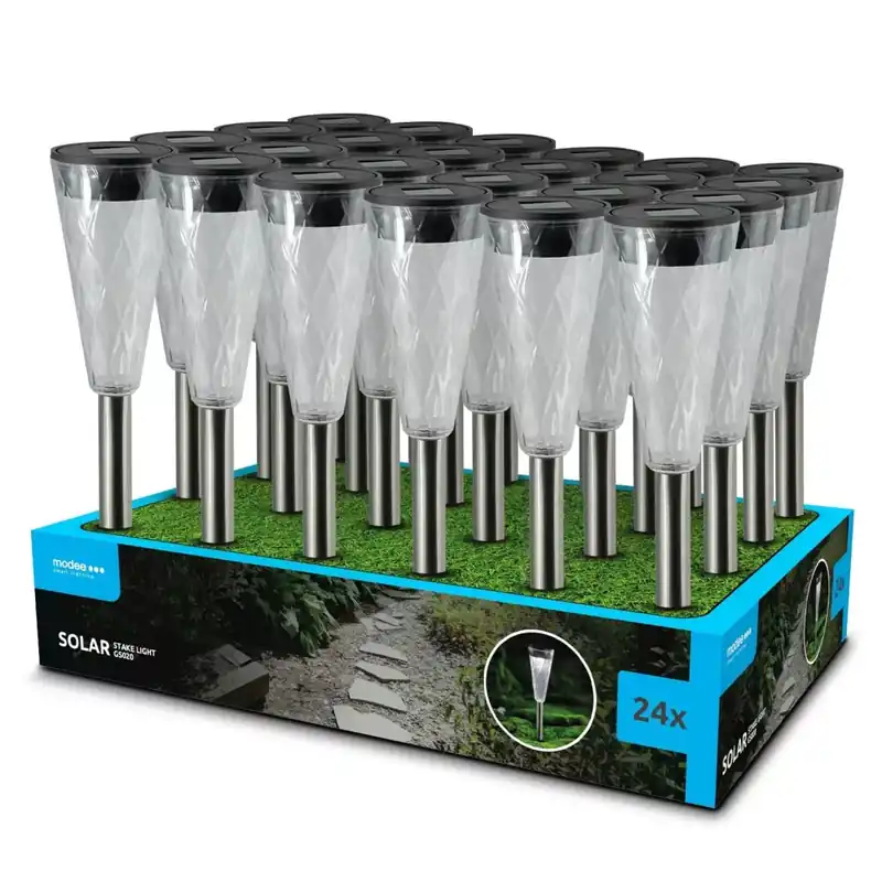 Legjobb ár Modee Lighting LED Szolár Napelemes Leszúrható Lámpa GS020 (35cm) (24db/display)