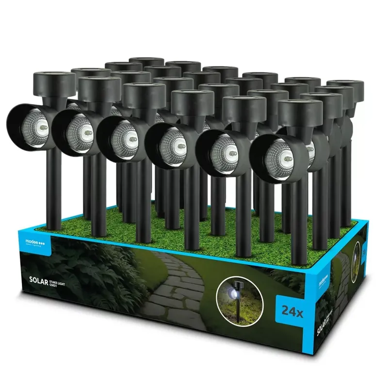 Olcsó Modee Lighting LED Szolár Napelemes Leszúrható Lámpa GS021 (33cm) (24db/display)