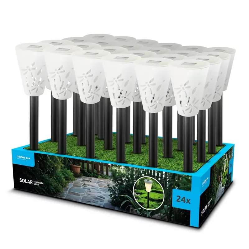 Modee Lighting LED Szolár Napelemes Leszúrható Lámpa GS023 (35cm) (24db/display) Expressz szállítás