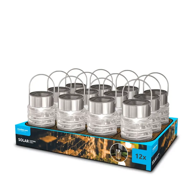 Modee Lighting LED Szolár Napelemes Lámpás LT011 (H16xD8,5cm) (12db/display) Olcsó