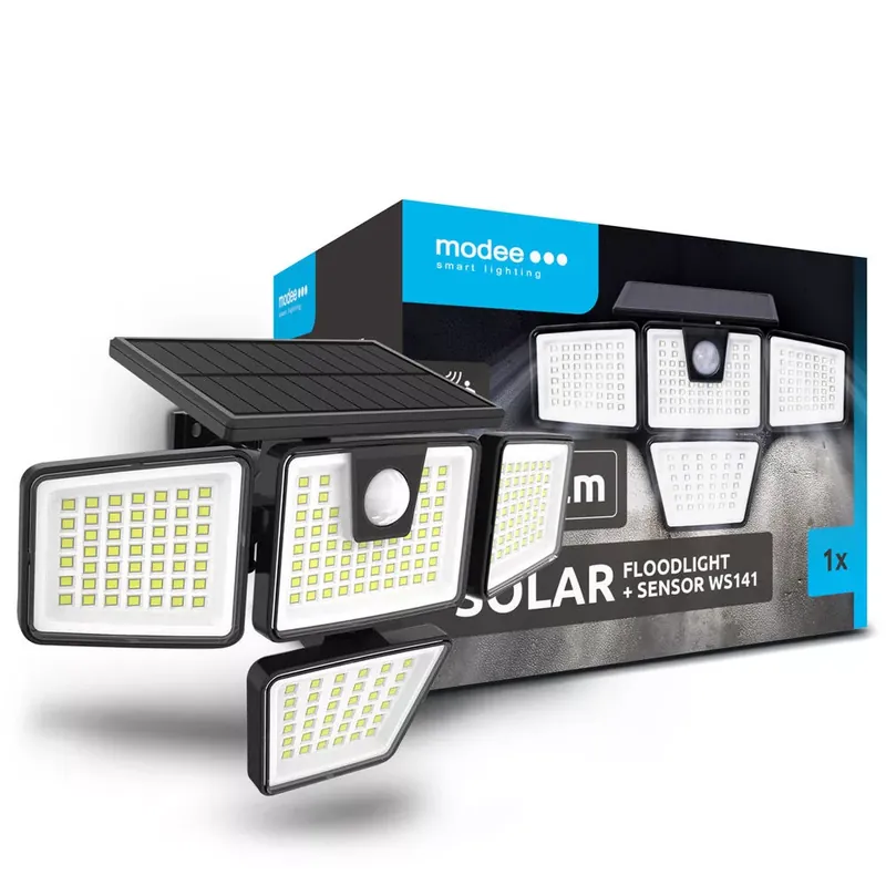 Árengedmény Modee Lighting LED Szolár Napelemes Reflektor WS141 + sensor (1500 lumen)