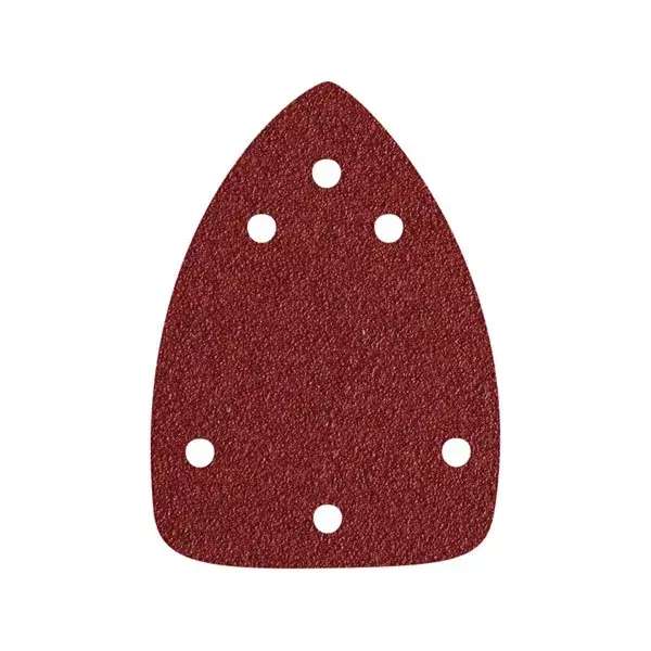 Legjobb ár delta csiszolópapír, lyukas klt. 10db, 97×140 mm; 6 db lyukkal, P120, 407130 csiszológéphez