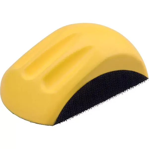 Alacsony ár kézi csiszolóblokk, (stekli) 125 mm-es csiszolókoronghoz, tépőzáras, poliuretán