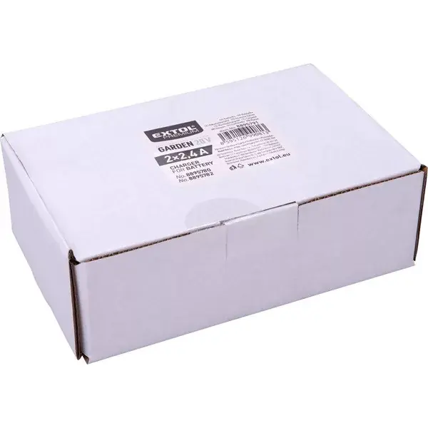 akkutöltő dupla, Garden20V, 20V, 2×2,4A a 8895780 és 8895782 akkuhoz Prémium