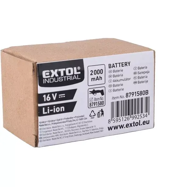 tartalék akku Li-ion, 16V, 2000 mAh a 8791580 géphez Azonnal elérhető