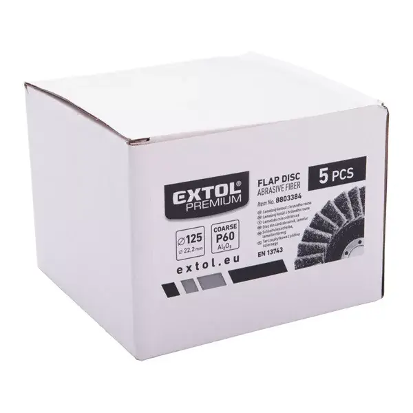 lamellás csiszoló INOX, acél és ALU munkadarabok csiszolására, 125×22mm; P60 (darabáras, de csak ötösével rendelhető) Ne maradj le