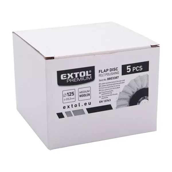 lamellás polírozó filc, INOX, acél és ALU munkadarabok polírozására 125×22mm (darabáras, de csak ötösével rendelhető) Kedvezményes ár